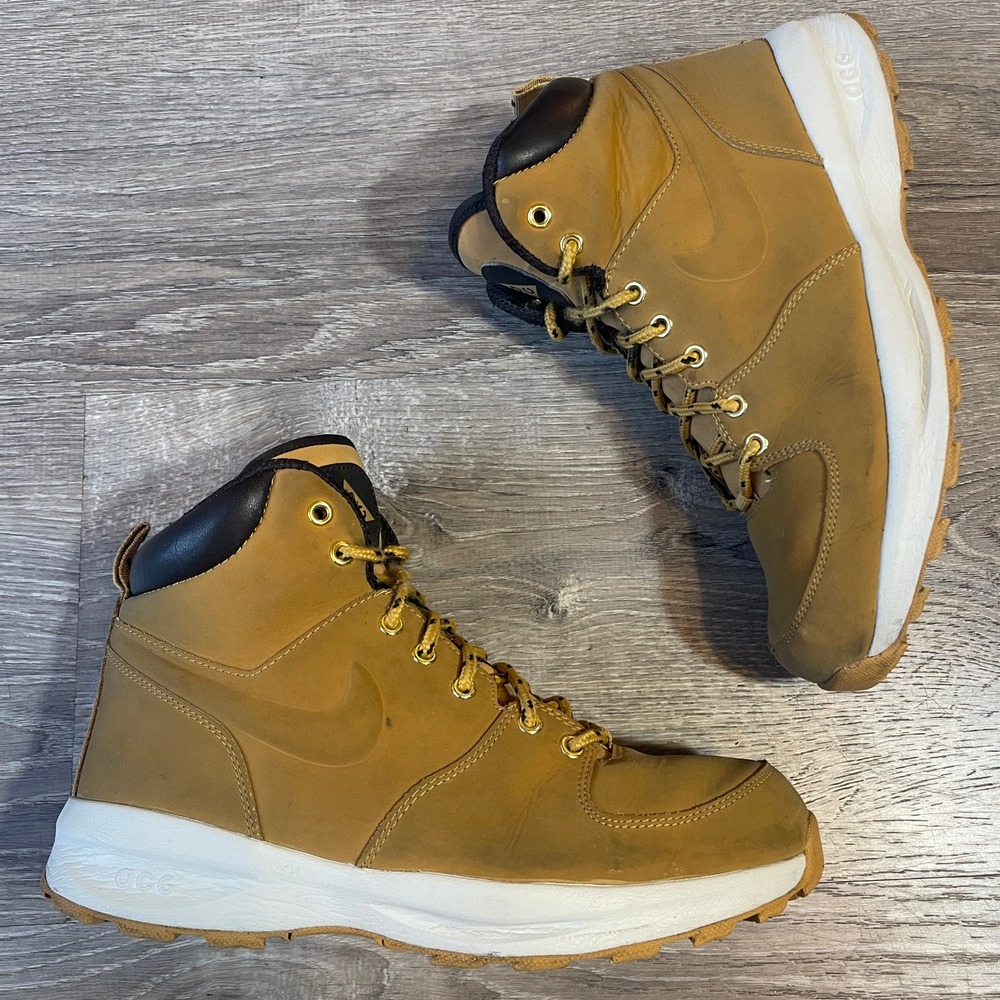 Nike ACG Manoa GS Wheat Black Kids Boots 472648-700 Size 7Y